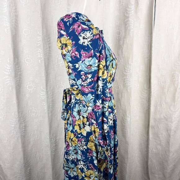 Jody T of California vintage smocked maxi dress puff sleeves garden girl prairie - Picture 4 of 10